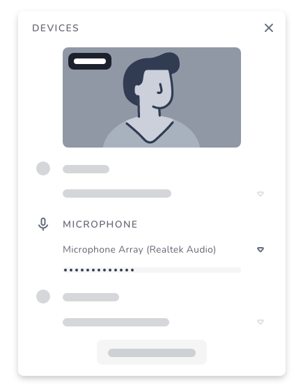 Selección del dispositivo de micrófono