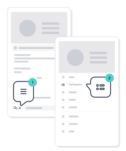 Menú de configuración móvil